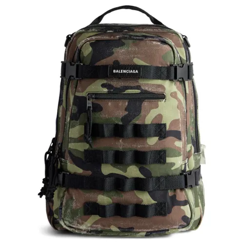 Balenciaga Camo Printed Army Space Small Backpack