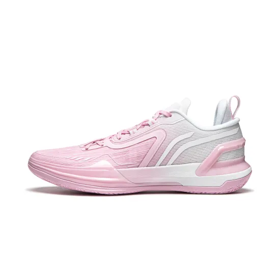 LINING Liren Assassin 1 Basketball Shoes Men Low-Top Pale Pink/Standard White