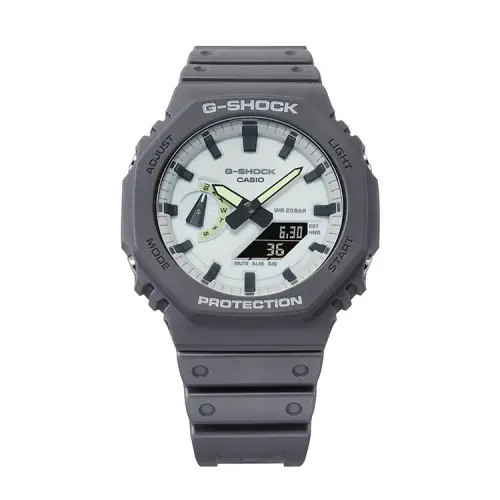 CASIO Unisex Liquid Crystal/Analog Dual Display Series Gray Watch GA-2100HD-8AP