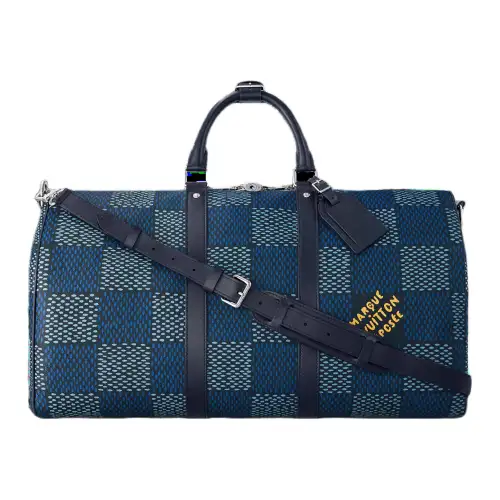 LOUIS VUITTON Keepall Bandoulière 50 Damier Heritage Blue