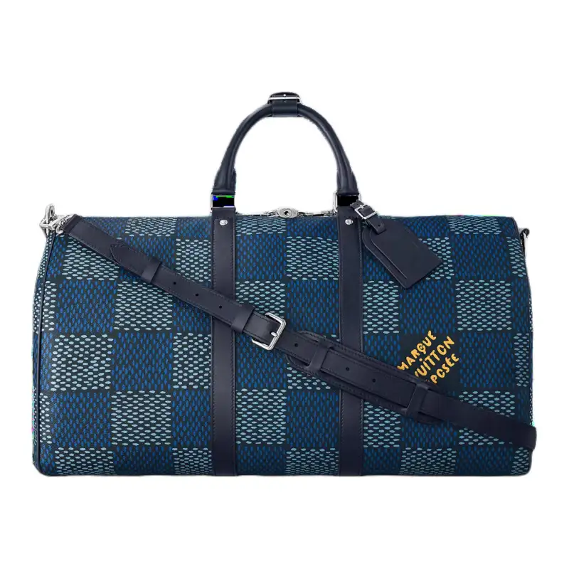 LOUIS VUITTON Keepall Bandoulière 50 Damier Heritage Blue