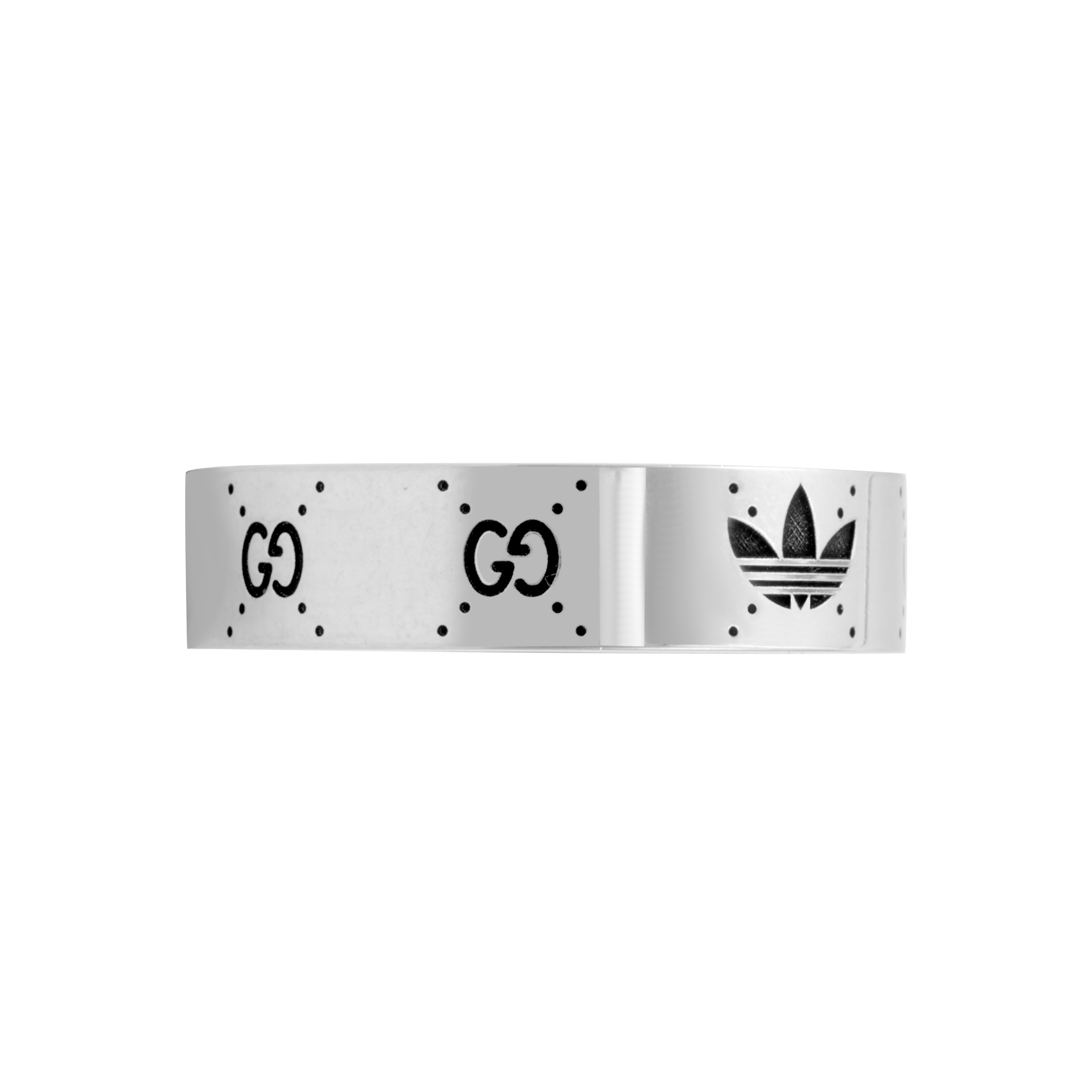 Кольцо Gucci x Adidas (серебряное)