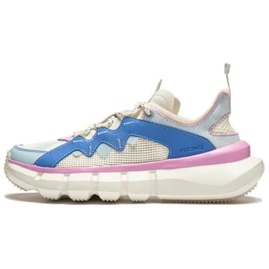 LINING Essence 2.3 Casual Shoes Women's Low-Top Ecru/Light Stomach Blue/Rowing Blue