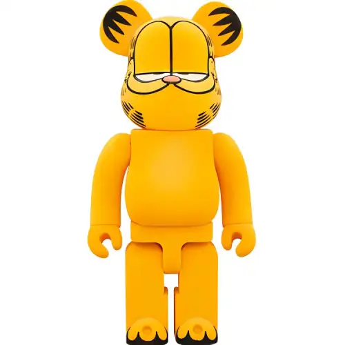 BE@RBRICK X BAPR(R) 1000% Garfield flocked trendy doll 1000%