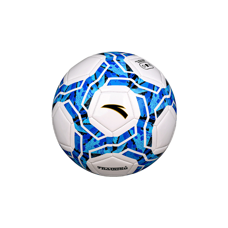 Anta Size 5 Soccer Ball PVC Unisex White Blue