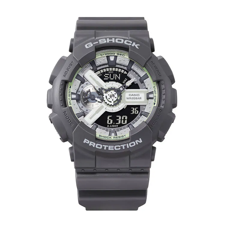 CASIO Unisex Liquid Crystal/Analog Dual Display Series Gray Watch GA-110HD-8APR