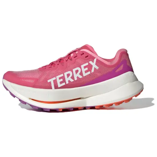 Adidas TERREX AGRAVIC SPEED Running Shoes Women's Low-Top Pink Purple White