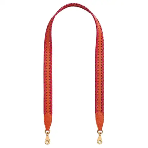 HERMES Epsom Leather With Swift Calfskin Bag Straps Women's Hermes Orange & Mexican Pink