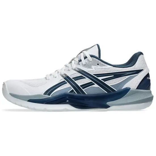 Asics GEL-POWERBREAK Training Shoes Men Low-Top White Blue