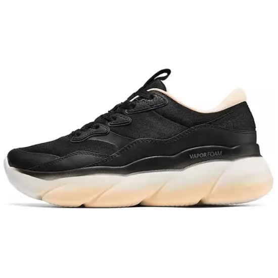 Skechers Sport Cushioned Slip-Resistant Breathable Rebound Low-Top Casual Shoes Women's Black White