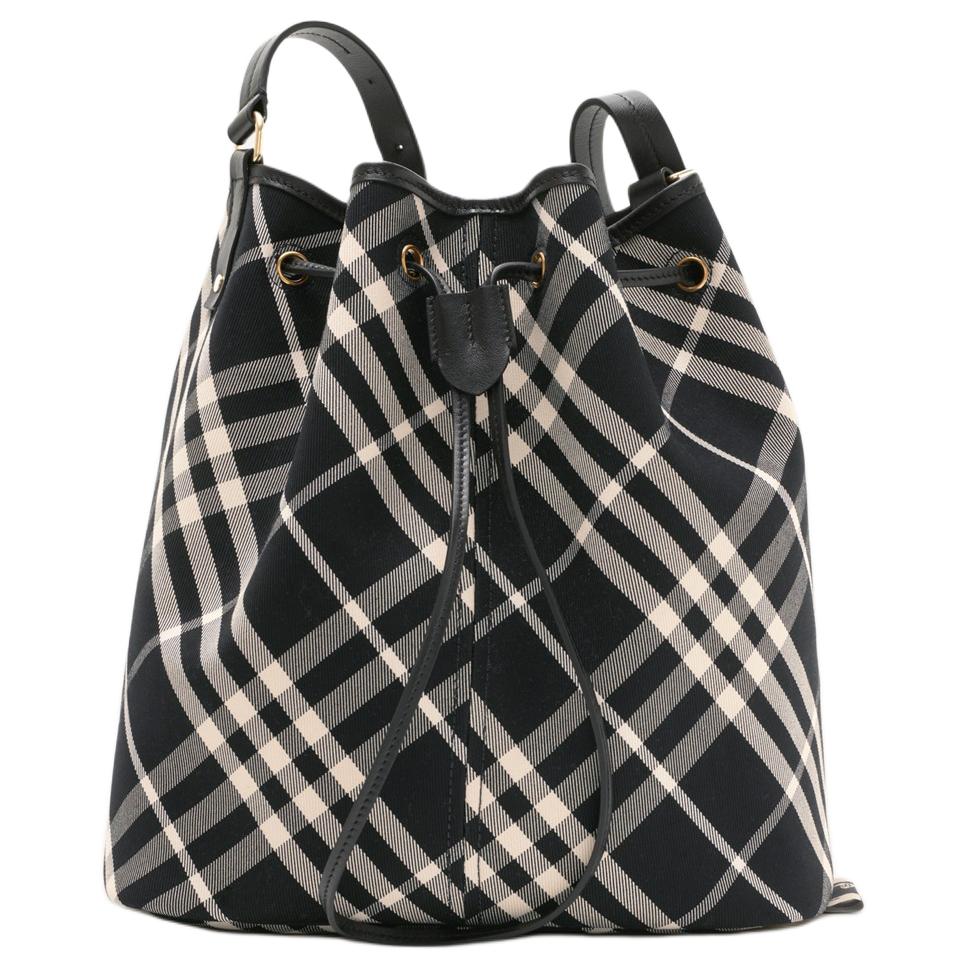 Женская сумка Burberry (черно-белая)