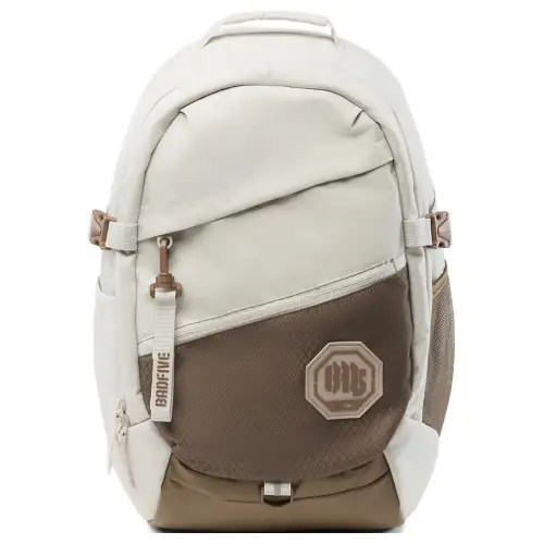 LiNing Li Ning Anti-Wu BADFIVE Basketball Series Polyester Fiber Backpack Men's and Women's Couple Style Oatmeal Gray and Brown Brown