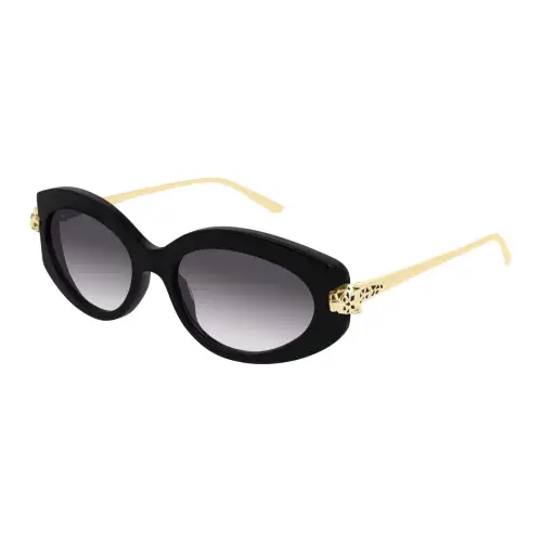 CARTIER Cat Eye Sunglasses Unisex Black