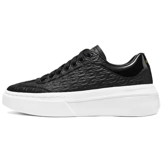 Skechers Court Classics Skateboard Shoes Women's Low-Top Black White