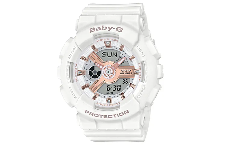 CASIO Women's BABY-G White Watch BA-110RG-7A