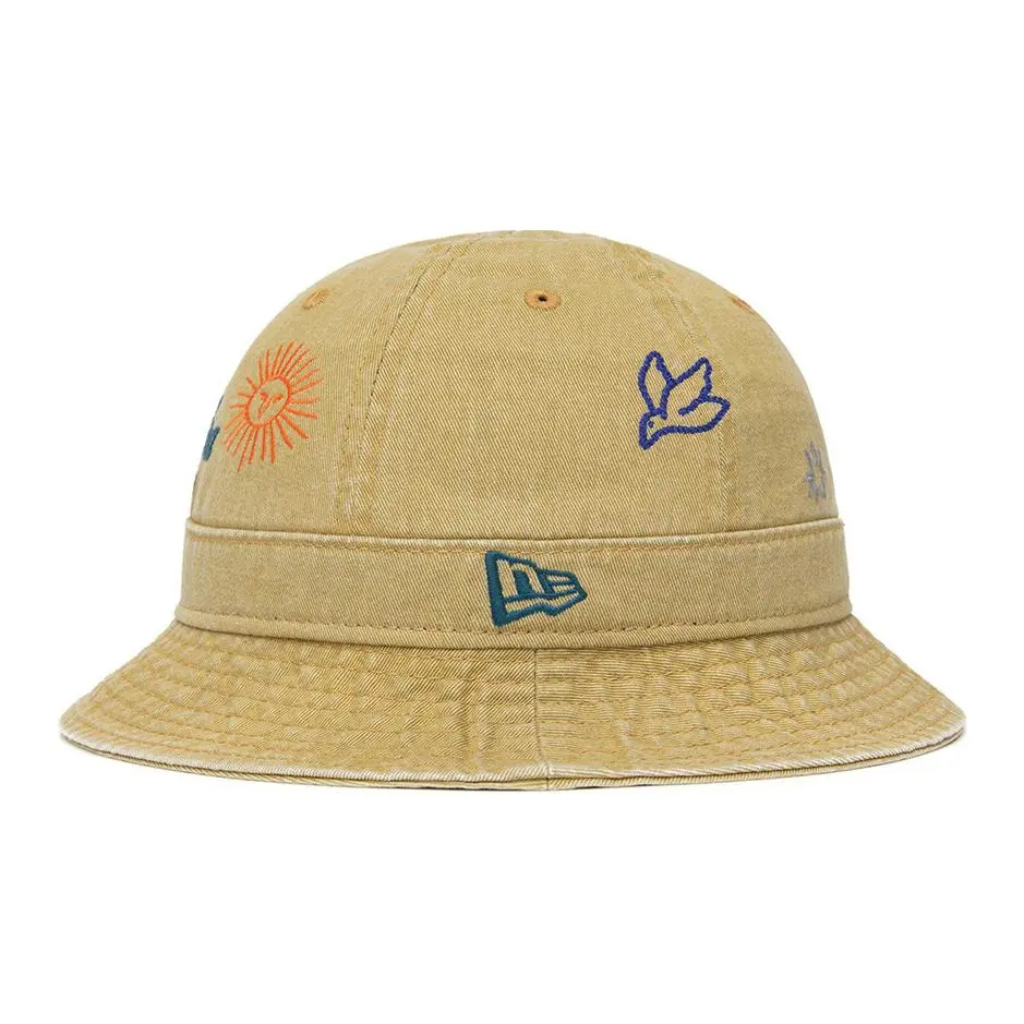 New Era Cotton, Polyester Bucket Hats Unisex Brown