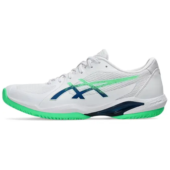Asics Solution Swift FF Anti-Slip Wear-Resistant Low-Top Tennis Shoes Men's White Green