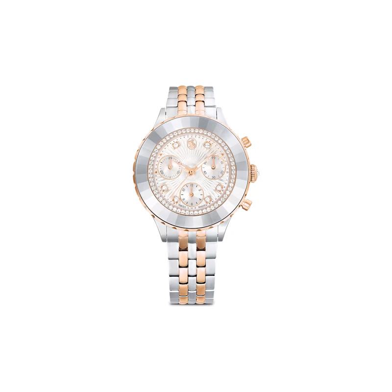 Женские очки Swarovski Octea Chrono (розовое золото)