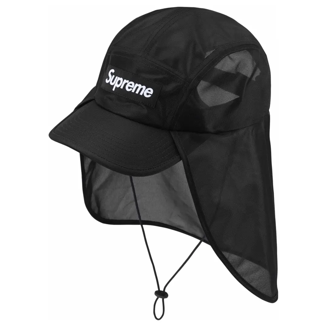 Supreme Polyester Baseball Caps Unisex Black