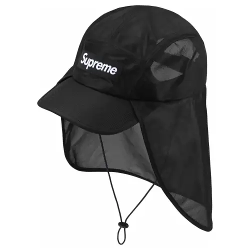 Supreme Polyester Baseball Caps Unisex Black