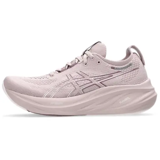 Asics GEL NIMBUS 26 Non slip Wear resistant Shock Absorption Low Top Casual Running Shoes Women's White Pink