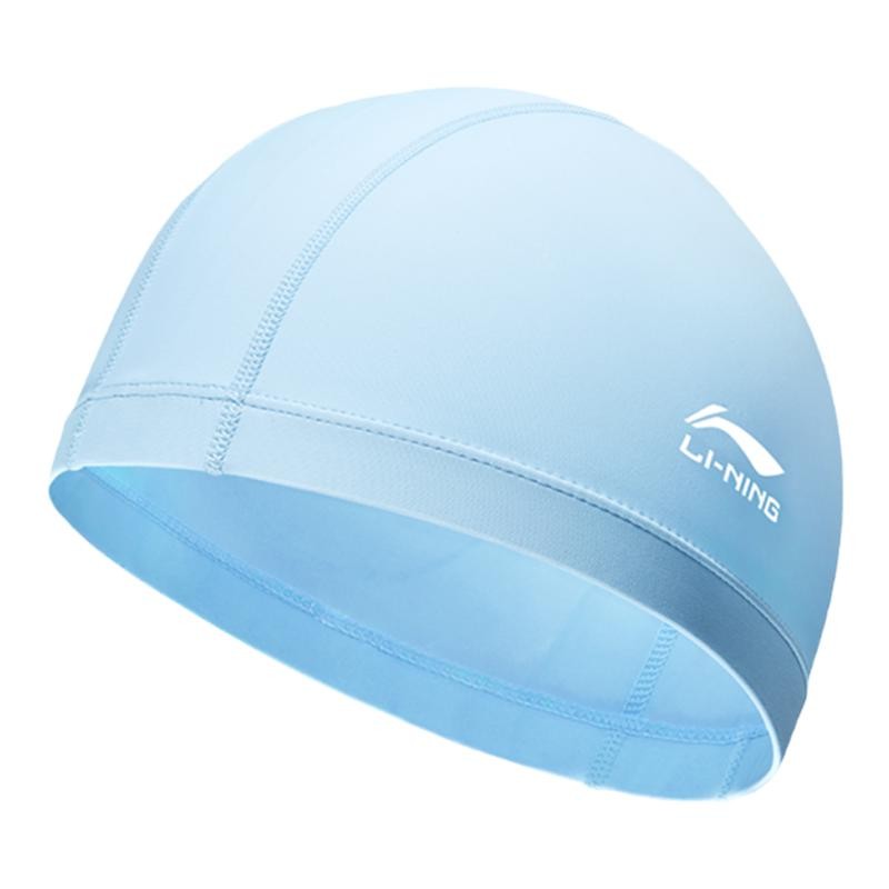 Li Ning Swimming Caps Fabric Unisex 23 26CM Black