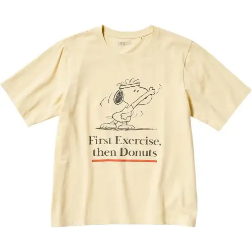 UNIQLO T Shirt Women's Apricot Yellow