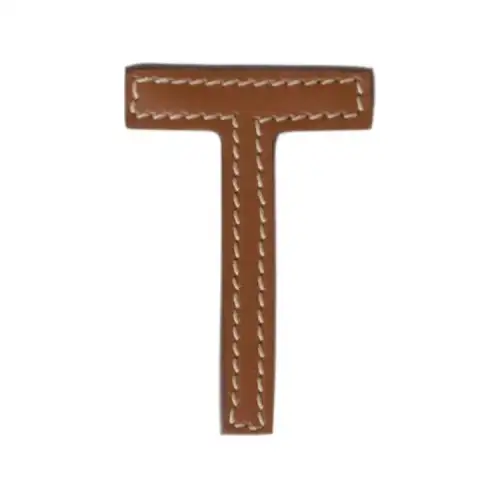 MIU MIU Brand Logo Brooches Women's Cognac