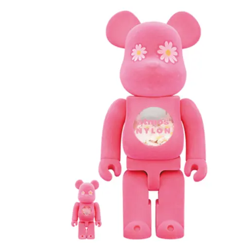BE@RBRICK X atmos 400% NYLON JAPAN nylon Japan cute trendy doll 7cm/28cm
