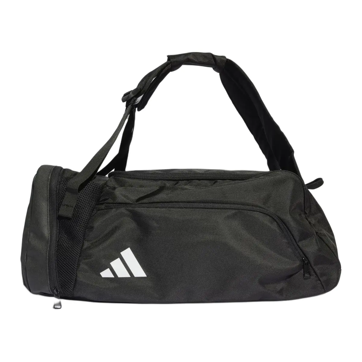 Adidas Recycled Polyester Plain Weave Fabric Travel Bag Gym Bag Medium Unisex Black