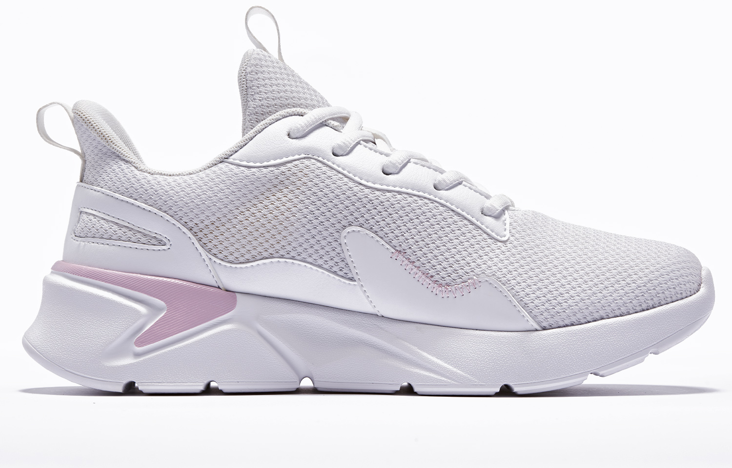 QIAODAN Abrasion Resistant Low top Running Shoes Women’s White Pink