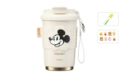 Disney Disney, coffee high quality cartoon glass stainless steel, Cola, for beloved, 400 ml