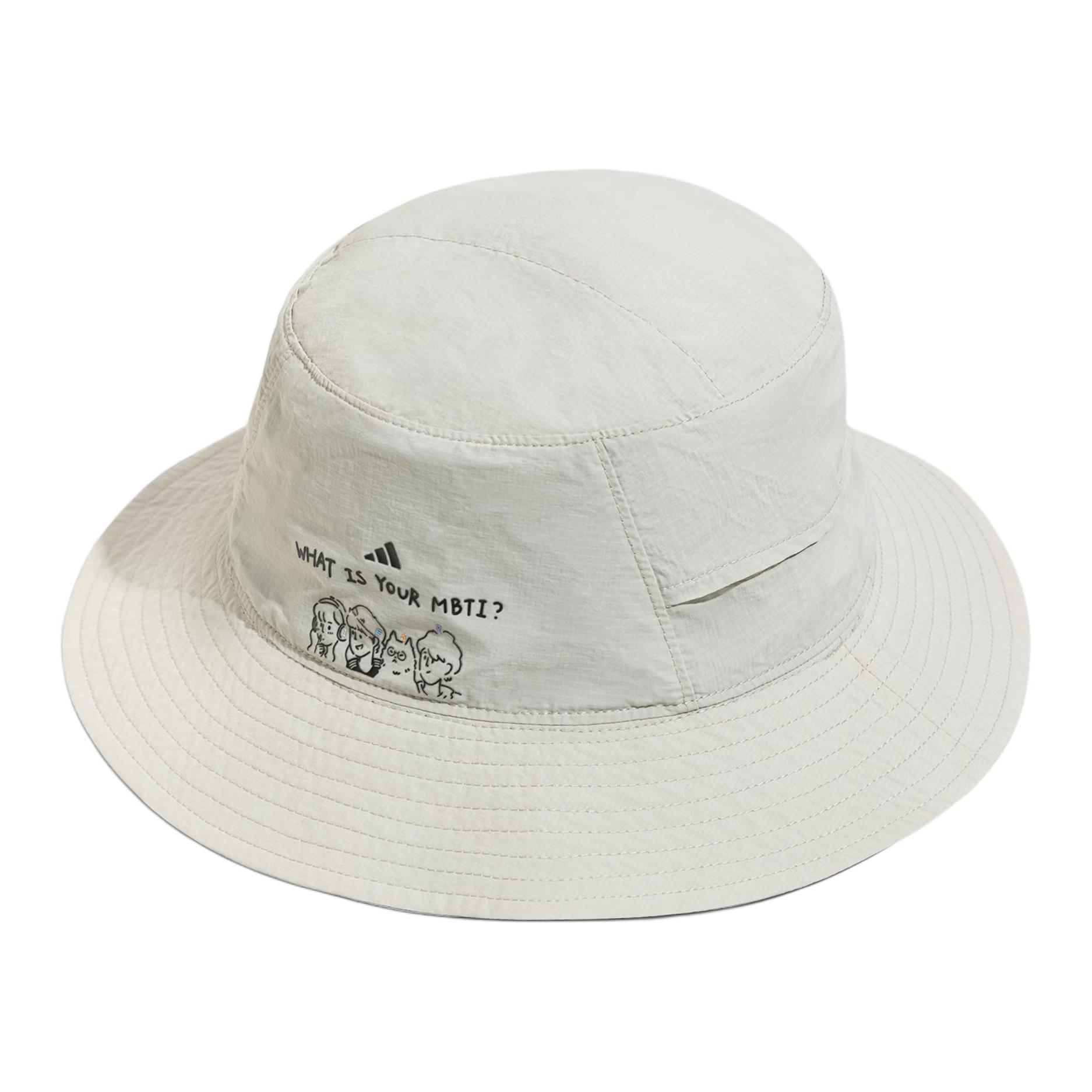 Adidas Polyamide Bucket Hats Unisex White