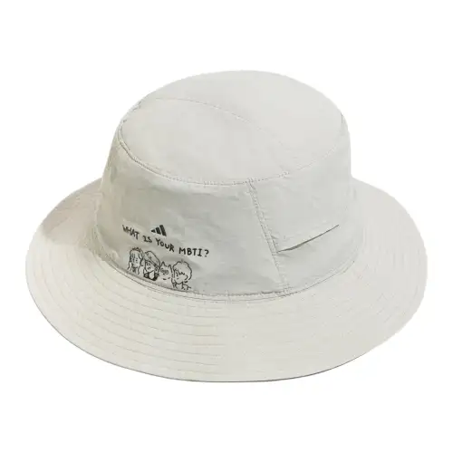 Adidas Polyamide Bucket Hats Unisex White