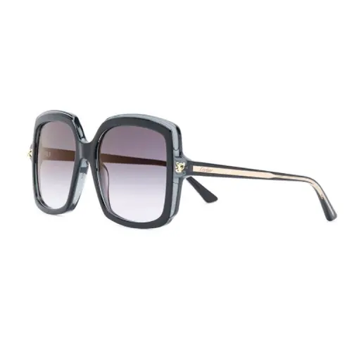 Cartier Squared Oversize Frame Sunglasses