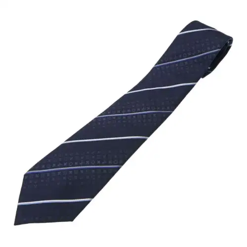 LOUIS VUITTON Stripes Ties Men's Blue