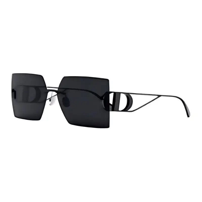 DIOR Irregular Shape Sunglasses Women's Black