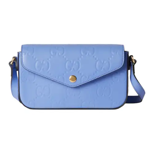GUCCI Leather Crossbody Bag, Shoulder Bag Extra Mini Women's Light Purple