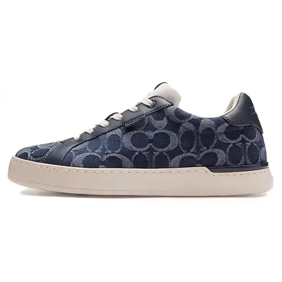 COACH Lowline Skateboard Shoes Men Low-Top Blue