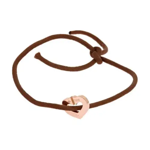 CARTIER 2006 18kt Rose Gold Heart-charm Bracelet