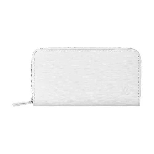 LOUIS VUITTON Epi Leather With Cow Leather Wallet Women's White