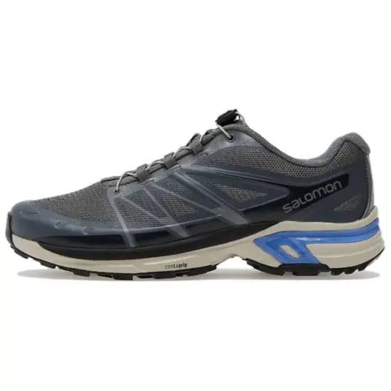 SALOMON XT-Wings 2 Running Shoes Men Low-top Grey/blue