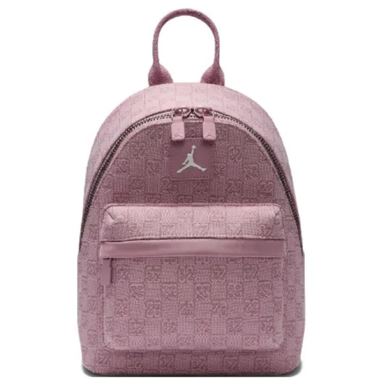 Jordan Zip Closure Polyester Backpack Regular Women's Pink