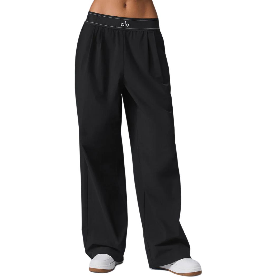 alo yoga SUIT UP TROUSER logo