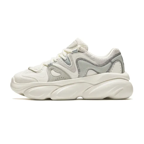 Anta Life Collection Wear-resistant And Lightweight Low-Top Casual Shoes Women's Ivory White