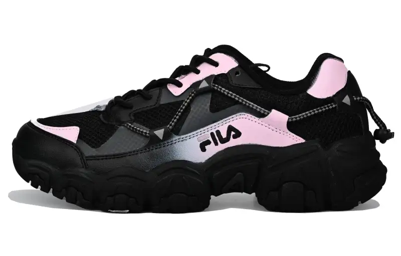 FILA Cat Claw Virtual Sweet Dream Vlad Low top Casual Shoes Unisex Black Pink Korean Style