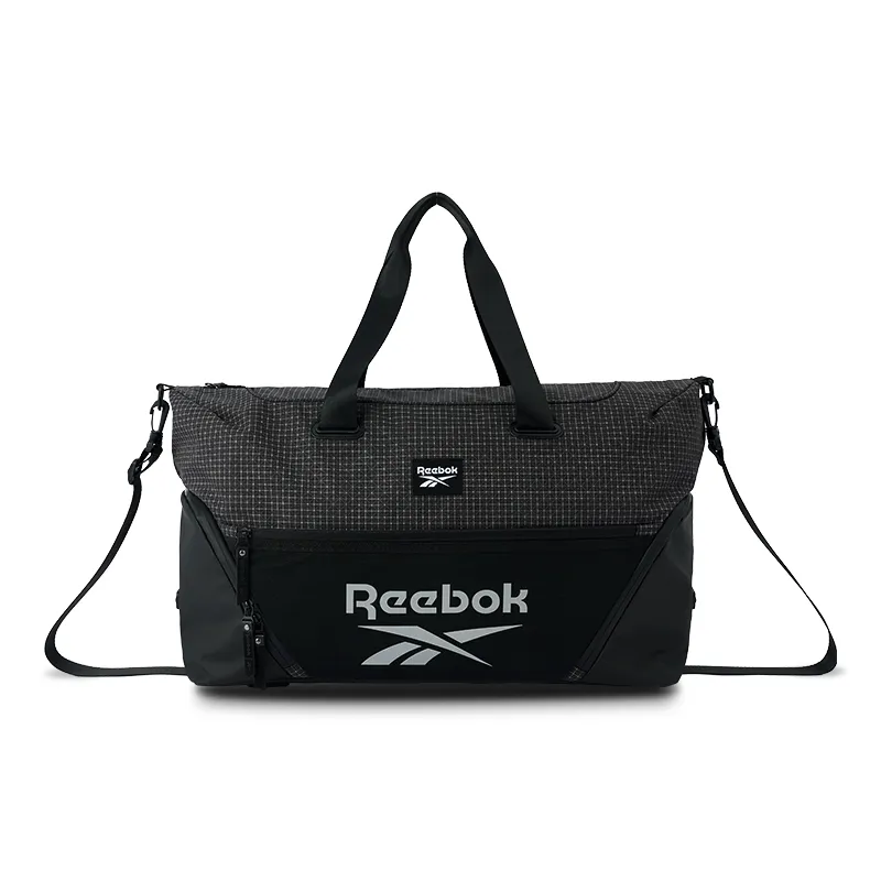 Reebok Fabric Shoulder Bag, Crossbody Bag, Handbag, Gym Bag Medium Men's Black/Navy Blue/Jasper