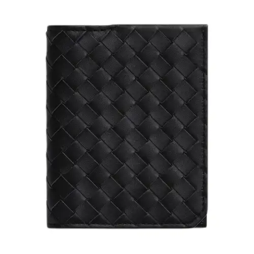 Bottega Veneta Cow Leather Card Holder Men's Black