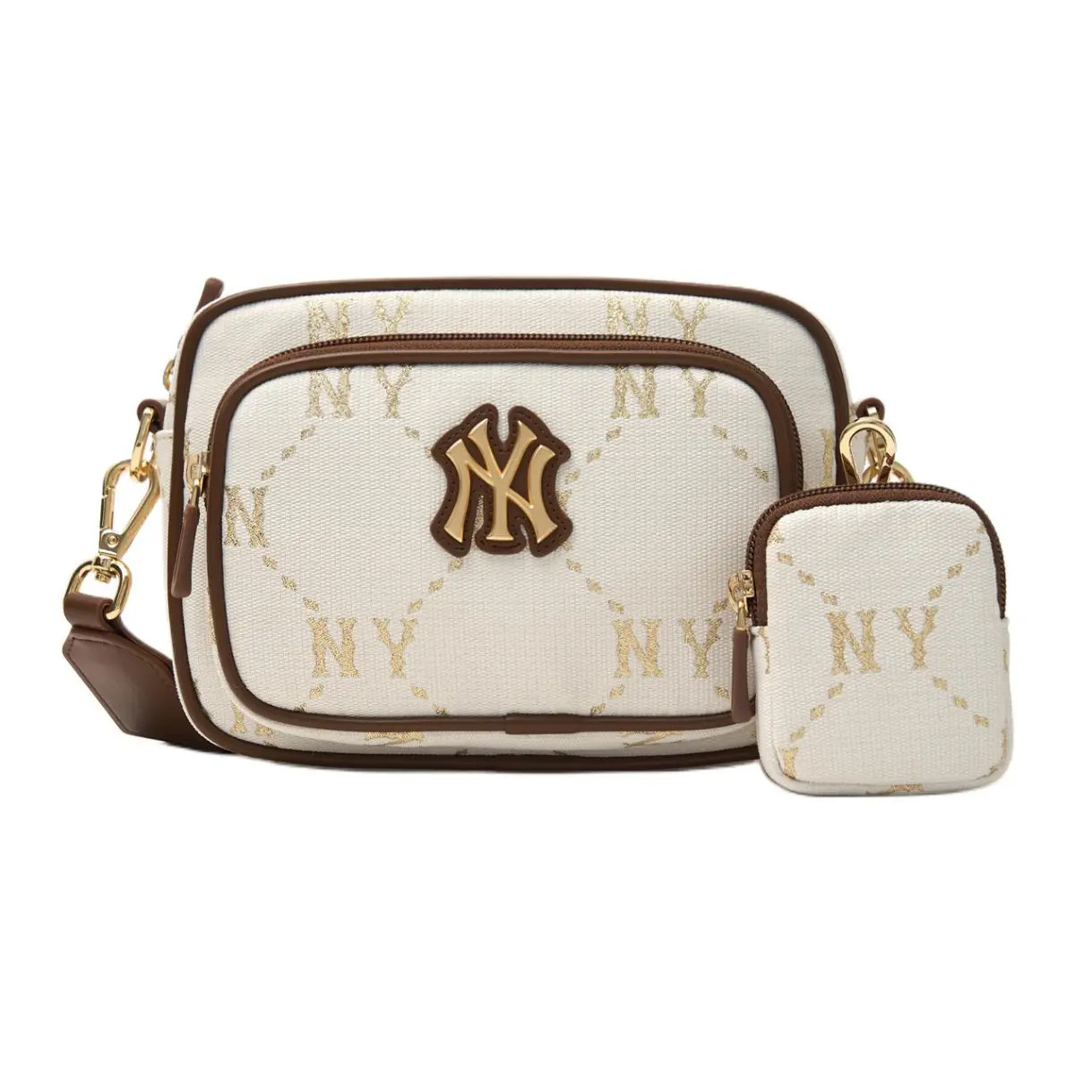 MLB Polyester With Nylon Crossbody Bags Regular Unisex White