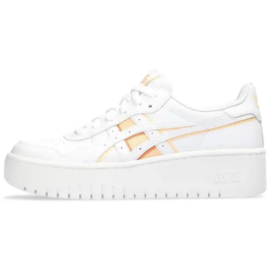 Asics JAPAN S Skateboard Shoes Women's Low-Top White Apricot/Yellow
